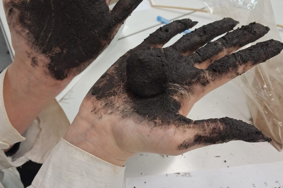 Warsztaty na Wydziale Geografii czarne ręce